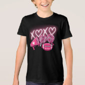 Pink & White Cheer Valentine's Day Shirt  (Voorkant)