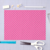 PINK & WHITE EASTER POLKA DOTS TISSUEPAPIER (Craft)