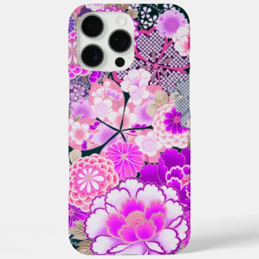 PINK WHITE FLOWERS Peony, Rozen Japanse Floral Cas Case-Mate iPhone Case (Achterkant)