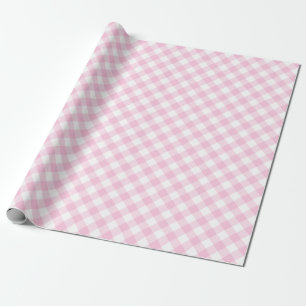 Pink White Gingham Pset Pattern Cadeaupapier
