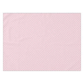 Pink White Gingham Tafelkleed (Voorkant (Horizontaal))