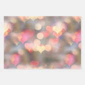 Pink White Heart Inpakpapier Vel (Voorkant 3)