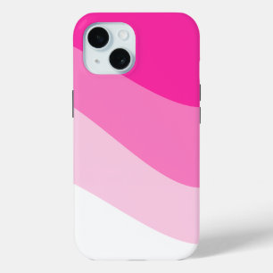 Pink White Ombre Wave pattern