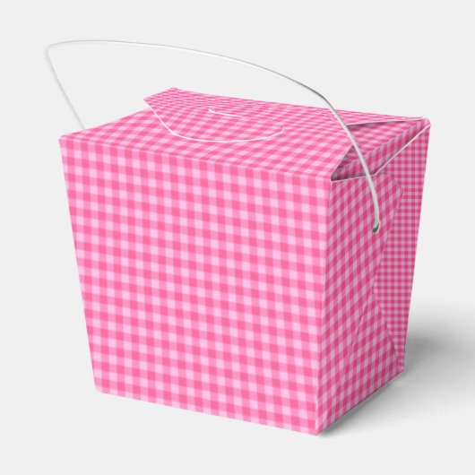 Pink-White-Pastel Gingham-PARTITY FAVOR BOX, neem  Bedankdoosjes (Achterkant)