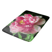 Pink White Peony Waterverf Fine Floral Badmat (Gekanteld)
