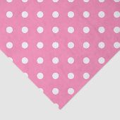 Pink & White Polka Dot Birthday Party Tissuepapier (Detail)