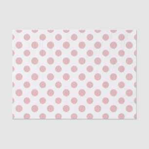 Pink White Polka Dots Pattern Tissuepapier