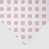 Pink White Polka Dots Pattern Tissuepapier (Detail)