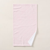 Pink & White Stripe Bathroom Towel Sets (Serviette à main)