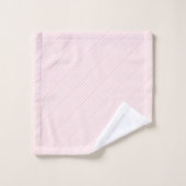 Pink & White Stripe Bathroom Towel Sets (Gant de toilette)