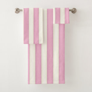 Pink & White Victorian Stripes Cottage Style Cadea