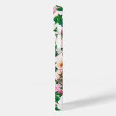Pink & White Wild Roos Flowers Patroon Case-Mate iPhone Case (Achterkant / Links)