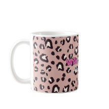 Pink Wild at Heart Leopard Print Coffee Mug