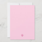 Pink Wild One Girl First Birthday Invitation (Dos)