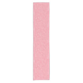 Pink Wildflower Baby Shower Table Runner Korte Tafelloper (Voorkant)