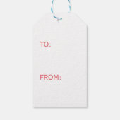 PINK WILLIAM MORRIS GIFT LABELS CUSTOM INITIAAL CADEAULABEL (Achterkant)