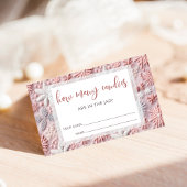 Pink Winter Devine combien de bonbons carte