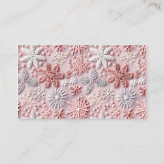 Pink Winter Devine combien de bonbons carte (Dos)