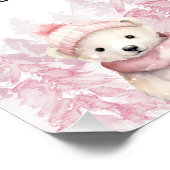 Pink Winter ONEderland Milestones Poster (Coin)