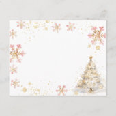 Pink Winter Tea Party Baby Shower Advice For Mom Informatiekaartje (Achterkant)