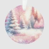 Pink Winter Wonderland Noël personnalisé (devant)