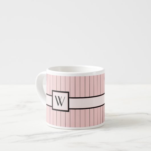 Pink with Black Pinstripes Spécialité Mug (Devant gauche)