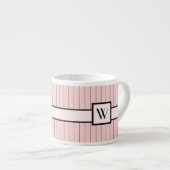 Pink with Black Pinstripes Spécialité Mug (Devant droit)
