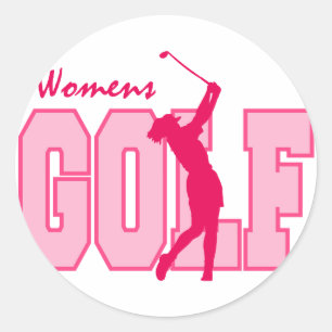 Pink Women's Golf Ronde Sticker