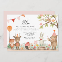 Pink Woodland Birthday Party
