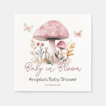 Pink Woodland Mushroom Baby shower