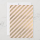 Pink x Gold Polka Point Anniversaire Invitation de (Dos)