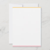Pink Yellow Modern manuscrit Nom Modèle (Dos)