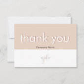 Pink Your Business Logo Merci Marque Emballage (Devant)