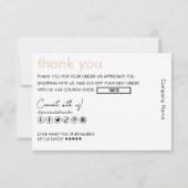 Pink Your Business Logo Merci Marque Emballage (Dos)