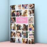 Pink Your Photos Insta Collage 2024<br><div class="desc">Photo insta collage rose planner avec 22 photos de votre famille et de vos amis,  votre nom,  et l'année.</div>