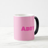 Pink Your Text Morphing Mug (Devant droit)