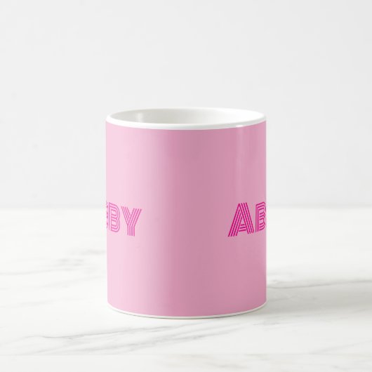 Pink Your Text Morphing Mug (Centre)