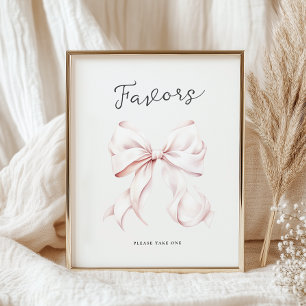 Pink Ze is Tying the Knot Favors Tafelbord Poster