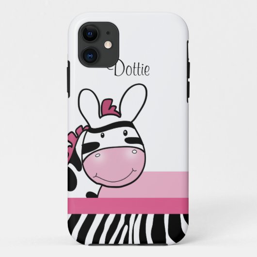 Pink Zebra Imprimer iPhone 5 Casemate Coque (Dos)