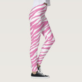 Pink Zebra Imprimer Leggings & Pantalons de Yoga (Droite)