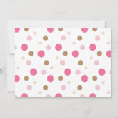 Pink Zebra Invitation de fête d'anniversaire (Dos)