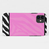 Pink Zebra Stripe tendance iPhone 5 Coque (Dos (Horizontal))