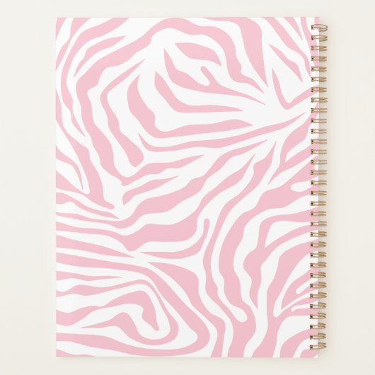 Pink Zebra Stripes Poster de animal sauvage Zebra  (Dos)