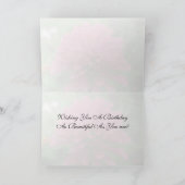 Pink Zinnia - Carte Anniversaire (Intérieur)