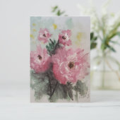 Pinkaluscious Rozen Bedankt Card (Staand voorkant)
