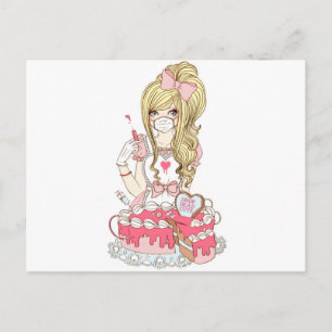 Pinkarol for Drop Dead Cute Briefkaart