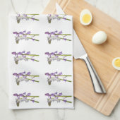 Pinkbells Fabric Pattern. Theedoek (Quarter Fold)