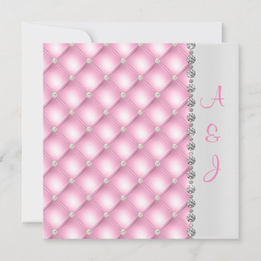  PINKDIAMOND WEDDING INVITATION KAART (Voorkant)