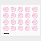 Pinki chik ronde sticker (Vel)