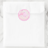 Pinki chik ronde sticker (Tas)